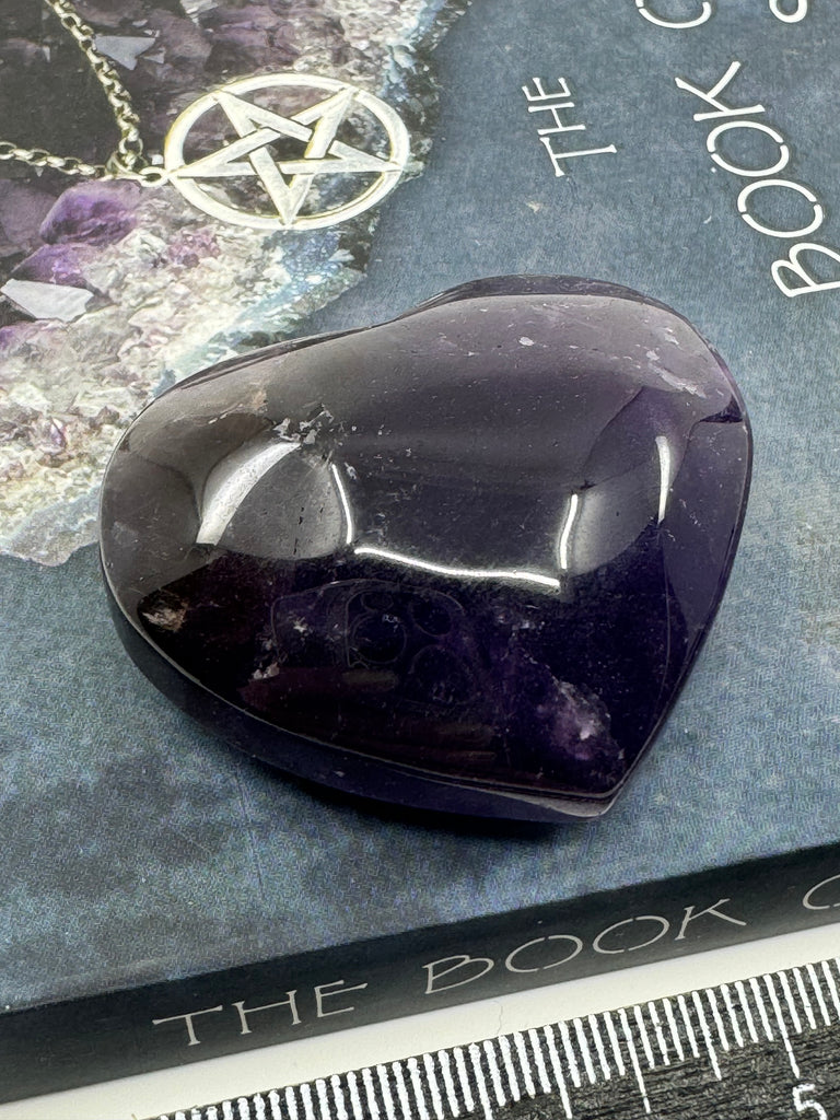 AA+ Grade Amethyst Puffy Heart - “I trust my intuition and allow it to guide me each day”