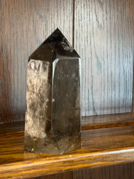 Smoky Quartz Tower #5 804g - “My spirit is deeply grounded in the present moment”.