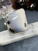 Dendritic Agate Silver Ring Size 10 #5 - Earth Healer - Protection