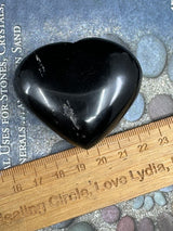 Black Obsidian Heart - "I release negative energy within and around me."