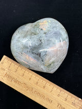 Labradorite Heart 190g - “I welcome change and transformation into my life”.