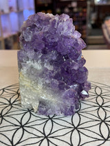 Amethyst Cluster with Calcite  1024g #39 -  “I trust my intuition and allow it to guide me each day”