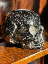 Pyrite Skull Carving #1 -  1.64kilos - Protection & Energy