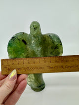 Prehnite and Epidote Angel Carving - 876g 18cm