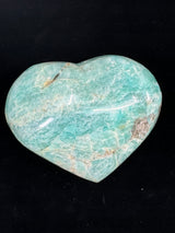 Amazonite Heart 248g - "I speak my truth with courage and confidence".