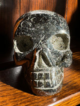 Pyrite Skull Carving #5 - 1.363kilos - Protection & Energy