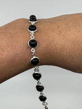 Black Onyx Sterling Silver Bracelet