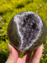 Amethyst Cluster Sphere 614g - Intuition & Protection