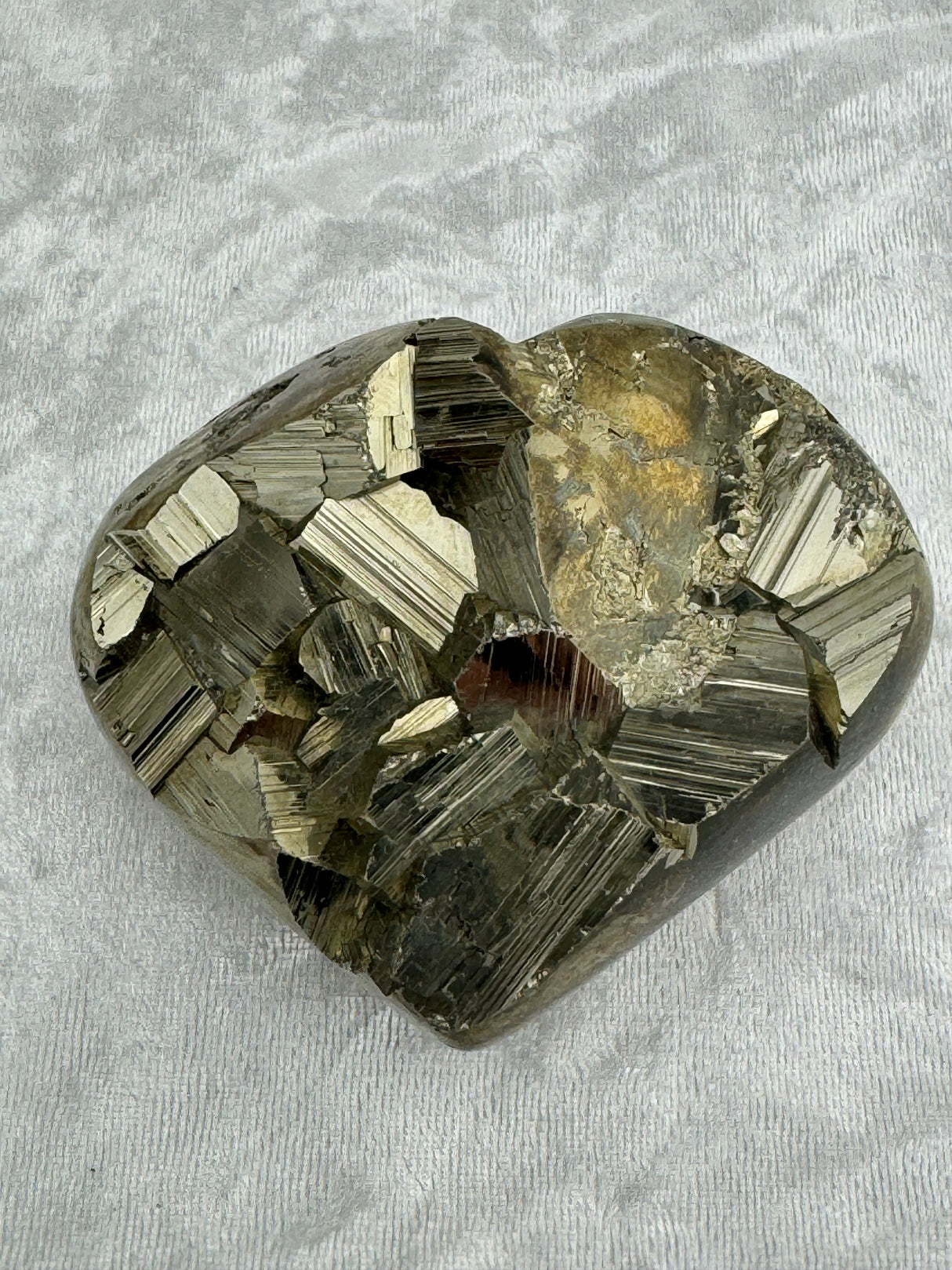 Pyrite Heart Carving #9 - 416g - Protection & Energy