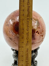 Pink Amethyst Sphere 2.421 Kilos 14cm- “ I am a strong and loving person”.