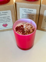 Manifestation Candle Small -  Love. Peace. Harmony. Blackberry Vanilla