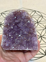 Amethyst Cluster 411g #29 -  “I trust my intuition and allow it to guide me each day”