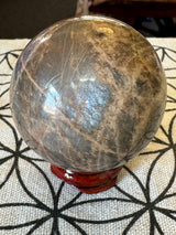 Black Moonstone Sphere 214g - ‘'I am open and ready for new beginnings in my life”.