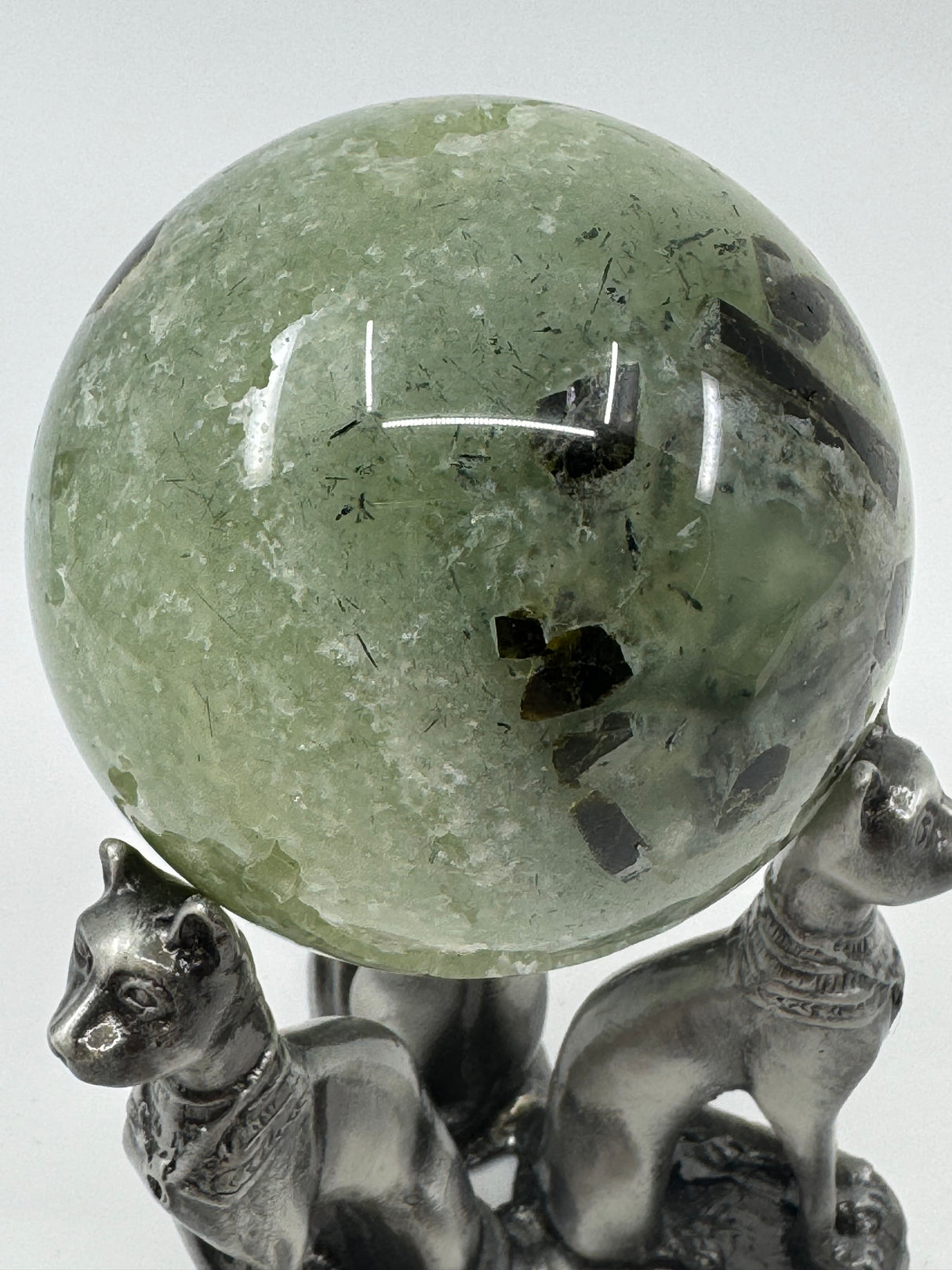 Prehnite and Epidote Sphere #2 472g 7cm