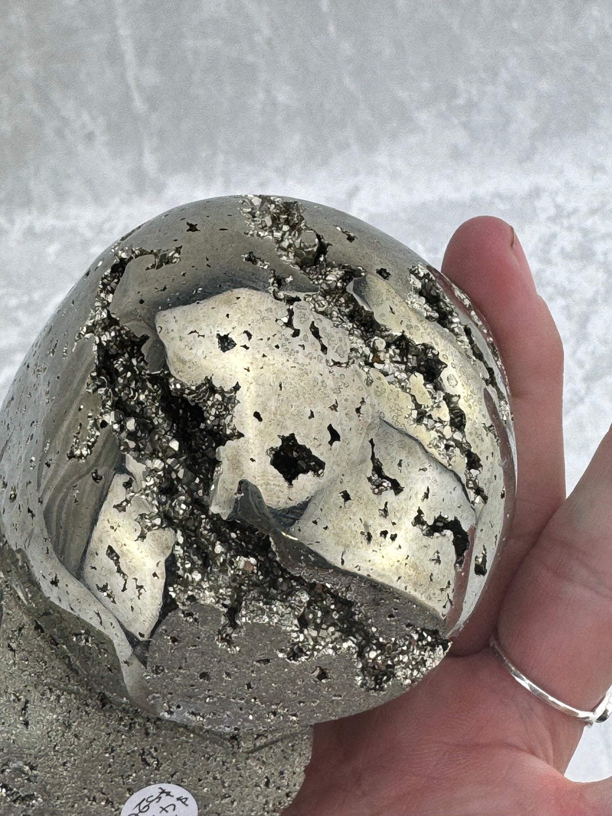 Pyrite Skull Carving #5 - 1.363kilos - Protection & Energy