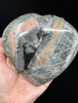 Labradorite Heart 707g - “I welcome change and transformation into my life”.