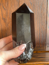 Smoky Quartz A=+ Grade Point #1 604g - “My spirit is deeply grounded in the present moment”.