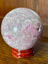 Cobaltoan Calcite Sphere #9 194g - A rare crystal also known as Aphrodite Stone and Salrose Stone