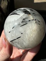 Black Tourmaline in Quartz Sphere 455g- Protection