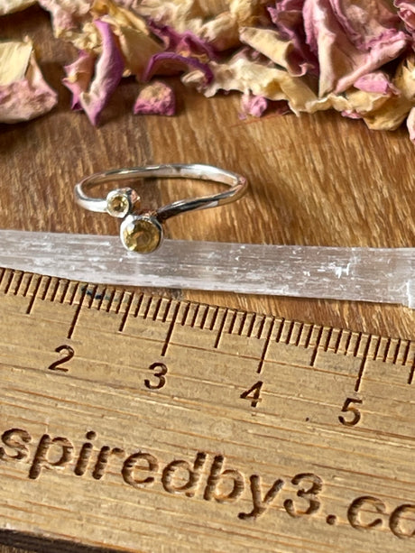 Citrine Silver Ring Size 7 - “I am successful in all areas of life”.