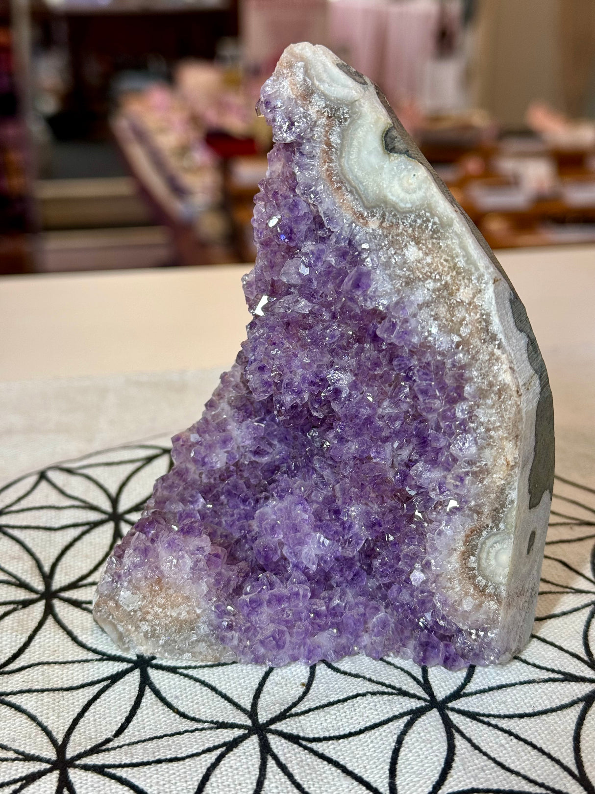 Amethyst Cluster 645g #40 -  “I trust my intuition and allow it to guide me each day”