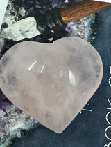 Rose Quartz Puffy Heart  111g - “I radiate love, beauty, confidence and grace”