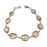 Rose Quartz Sterling Silver Bracelet - “I radiate love, beauty, confidence and grace”.