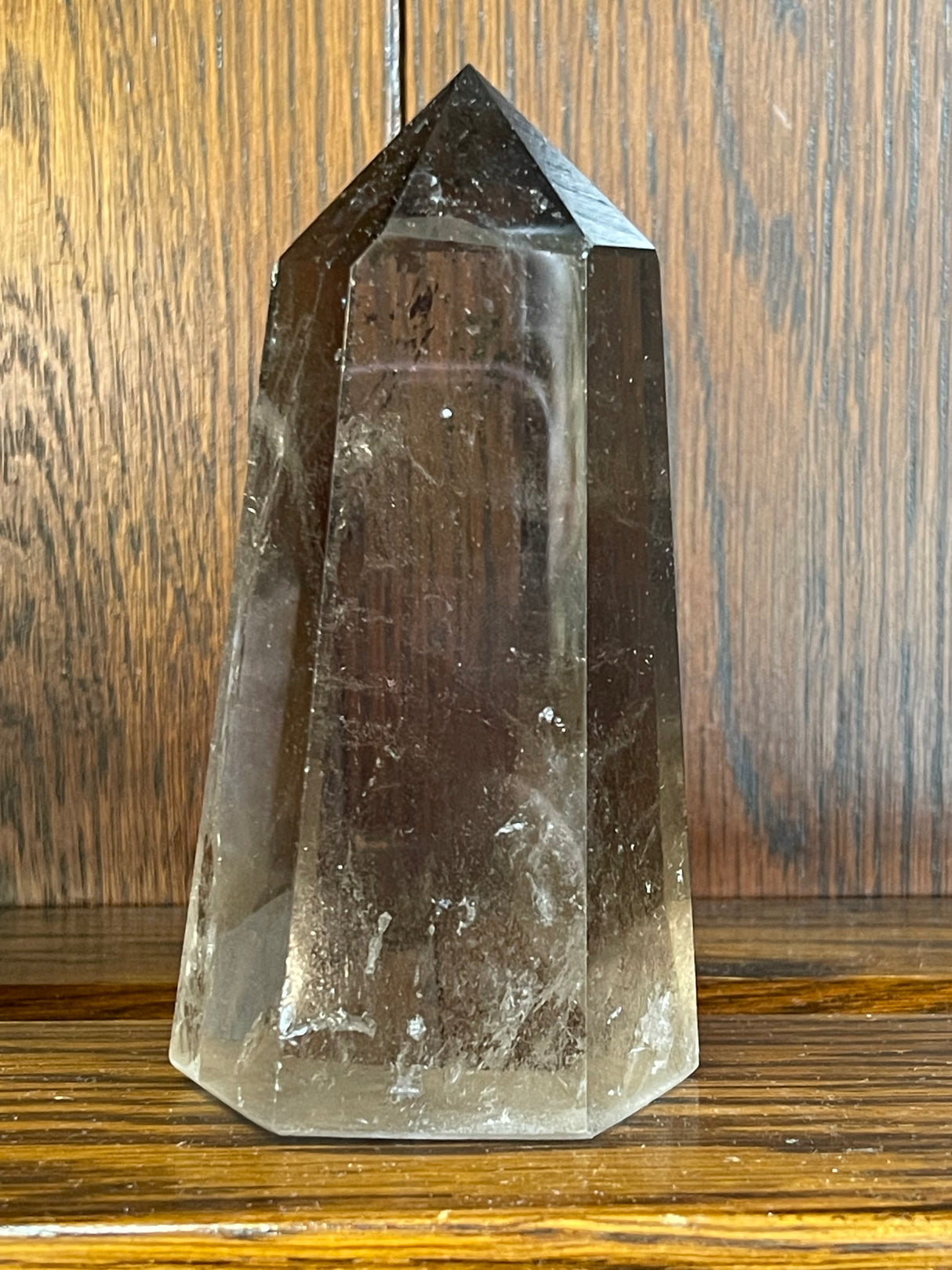 Smoky Quartz Tower #2 489g - “My spirit is deeply grounded in the present moment”.