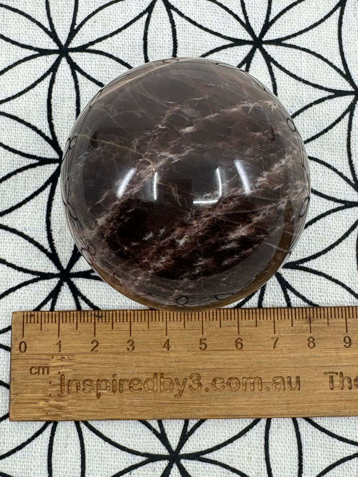 Black Moonstone Sphere 289g - ‘'I am open and ready for new beginnings in my life”.