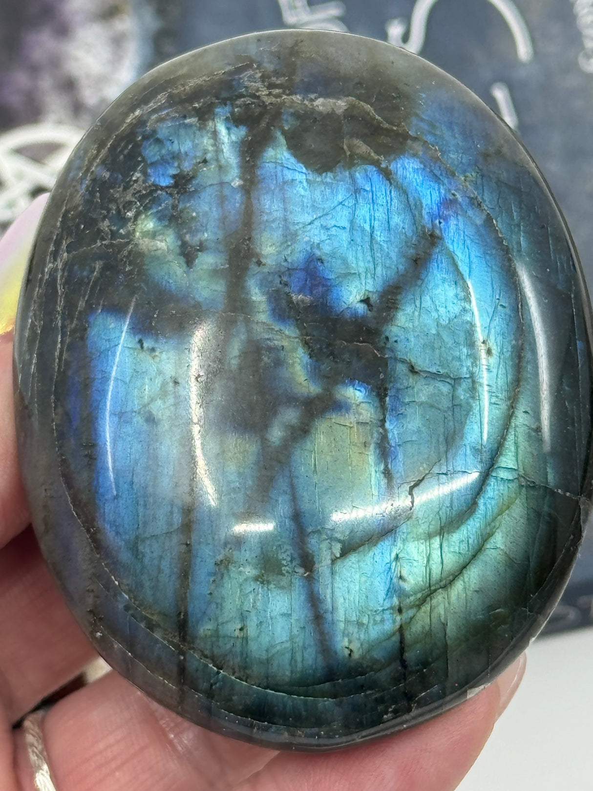 Labradorite Palmstone #7 - Magic & Protection