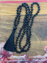 Mala Beads - Black Onyx - "I am focused and can do anything I set my mind to"