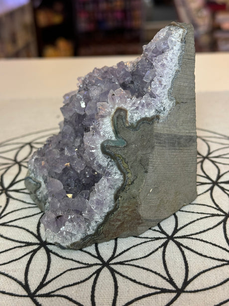 Amethyst Cluster 645g #37 -  “I trust my intuition and allow it to guide me each day”