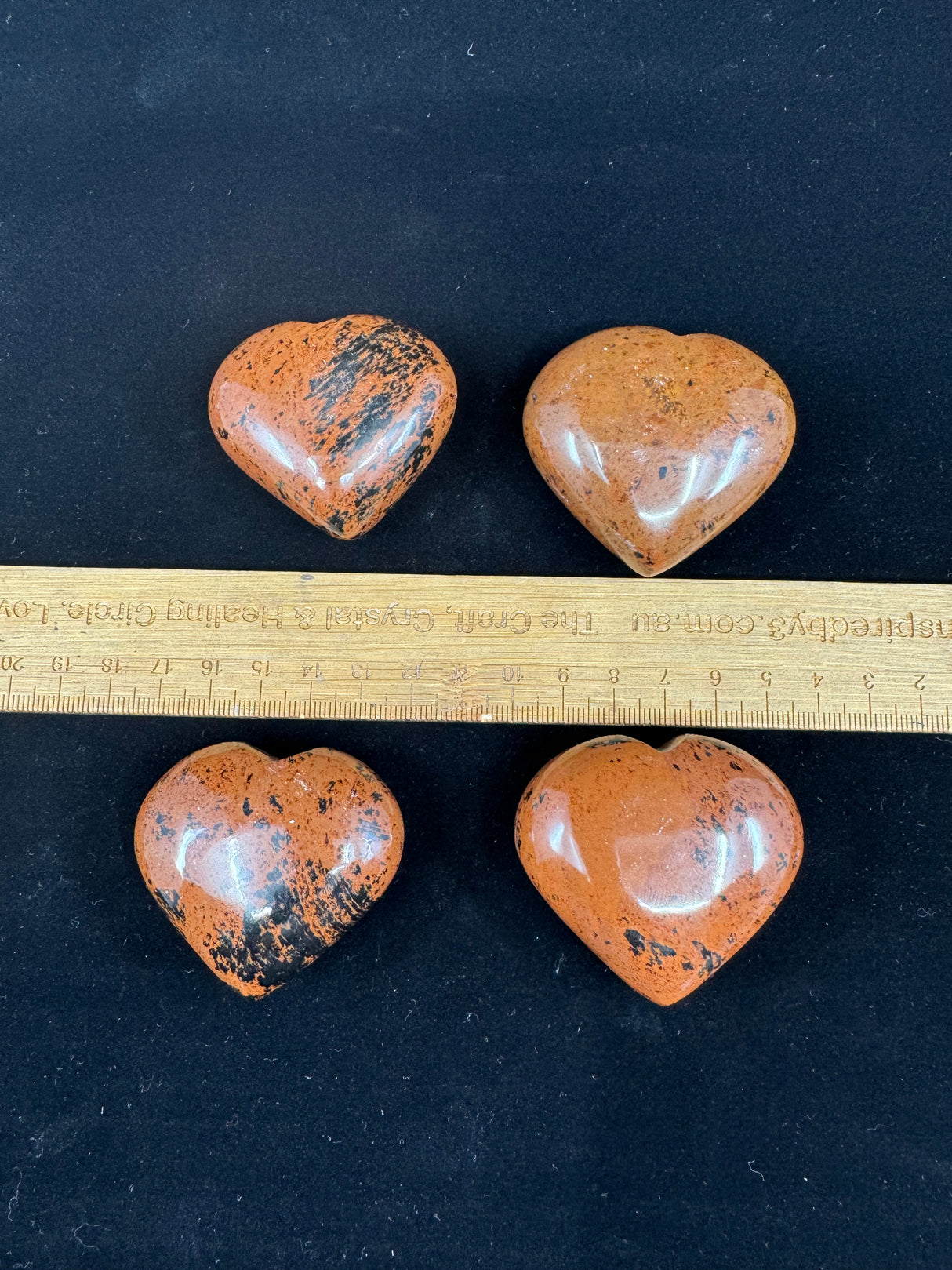 Mahogany Obsidian Heart -