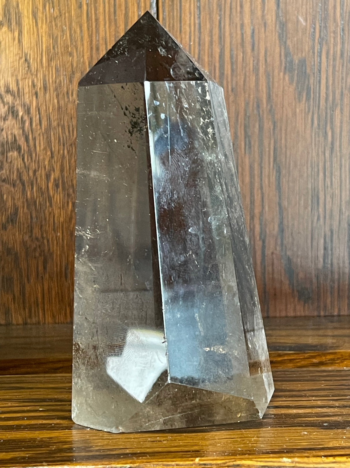 Smoky Quartz Tower #2 489g - “My spirit is deeply grounded in the present moment”.