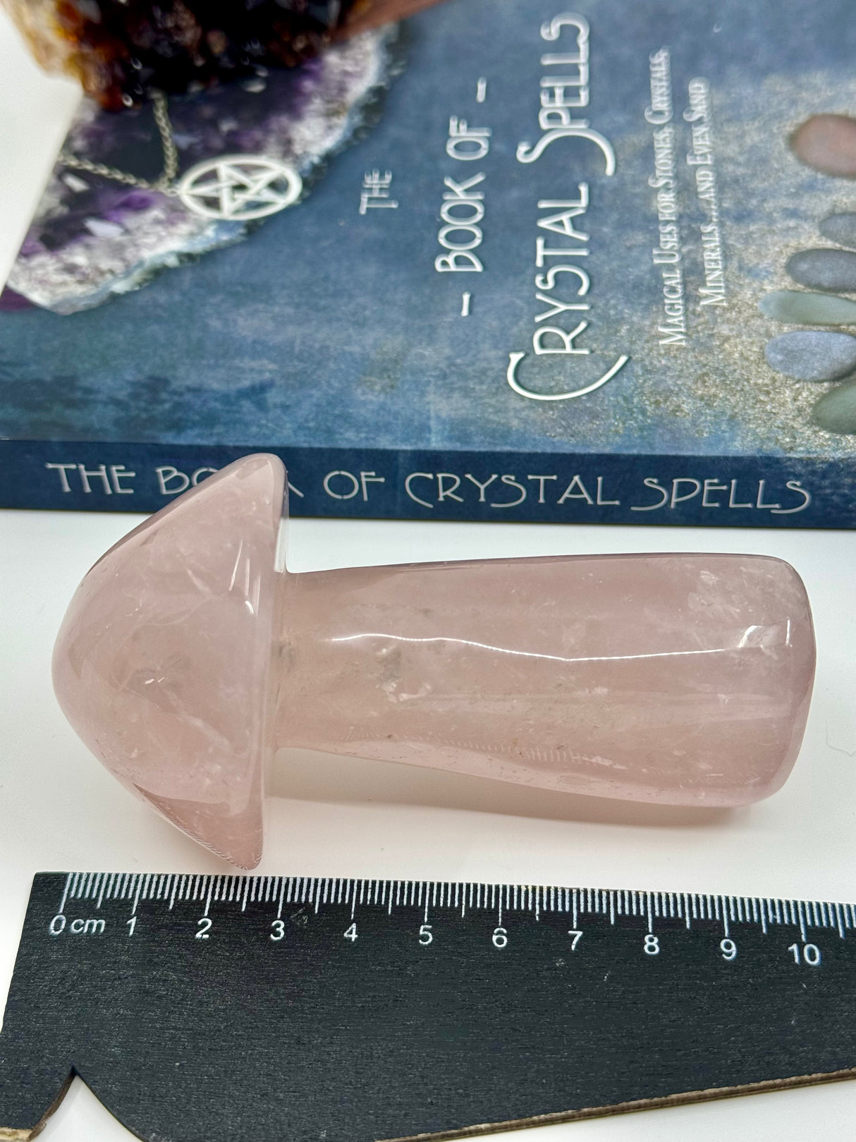 Rose Quartz Mushroom #2 260g 10.5cm - Love & Peace