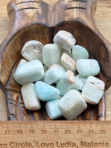 Caribbean Blue Calcite Tumble - "I am calm and at peace with myself and others."