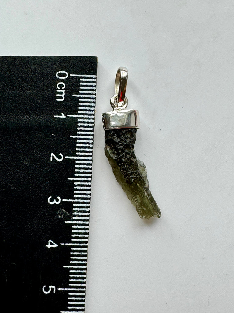 Moldavite Silver Pendant #4 2.2g - Transformation & Protection