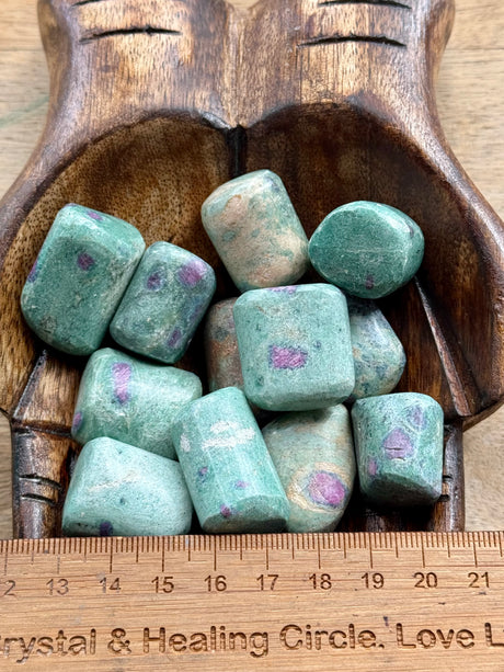 Ruby Fuchsite Tumbled -  "I am healthy, happy, and optimistic."