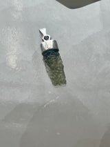 Moldavite Silver Pendant #4 1.2g- Transformation & Protection