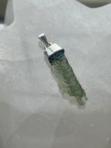 Moldavite Silver Pendant #6  - Transformation & Protection