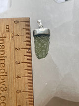 Moldavite Silver Pendant #2 2.1g - Transformation & Protection