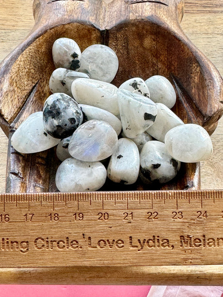 Moonstone, Rainbow Tumbled Small - Inner Peace & Fertility