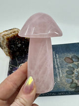 Rose Quartz Mushroom #3 236g 10cm - Love & Peace