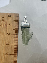 Moldavite Silver Pendant #5 2.1g - Transformation & Protection