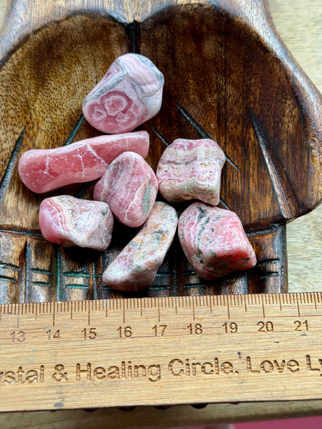 Rhodocrosite Tumbled Small - Emotional Healing. Self Love. Compassion.