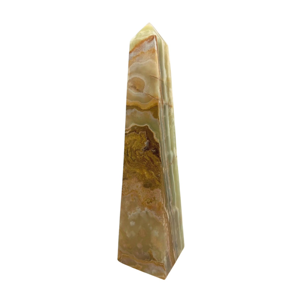 Green Onyx Tower. Large 6.4kilos  41cm - Inner Strength. Stress Relief.