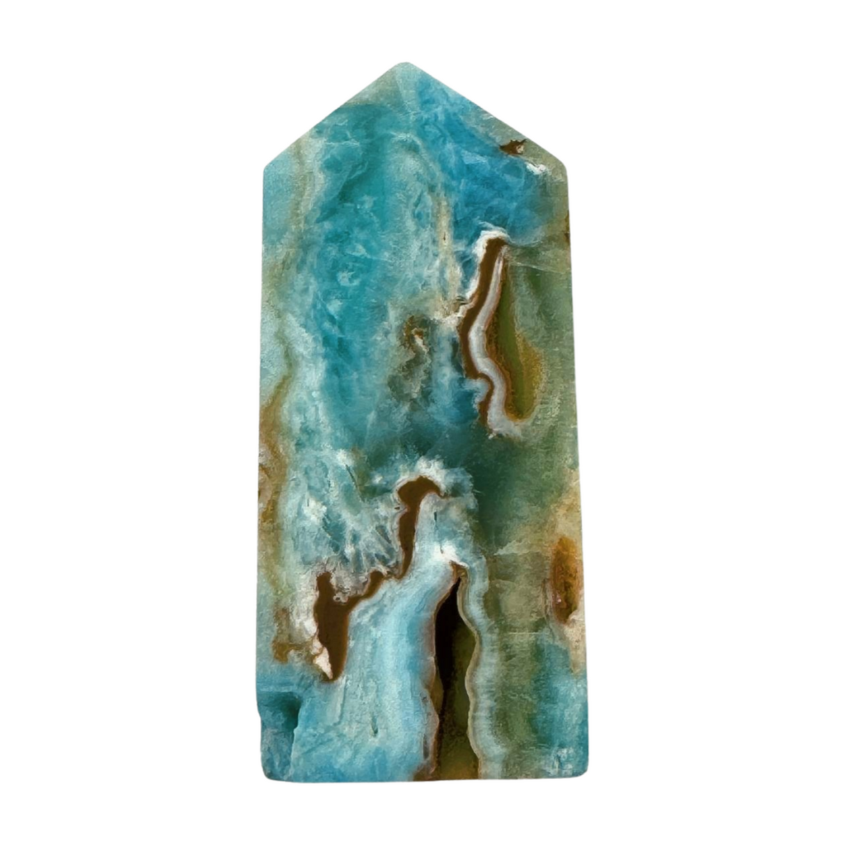 Hemimorphite Point - 87g "I communicate with grace &amp; love".