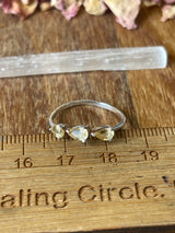 Citrine Silver Ring Size 8 - “I am successful in all areas of life”