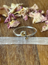 Citrine Silver Ring Size 8 - “I am successful in all areas of life”