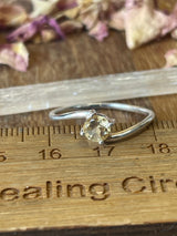 Citrine Silver Ring Size 8 - “I am successful in all areas of life”